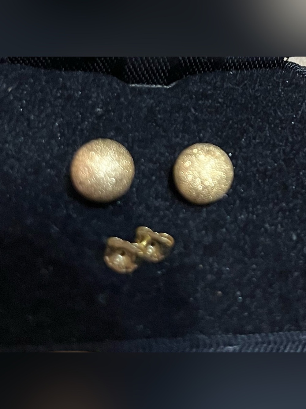 14k gold ball stud earrings